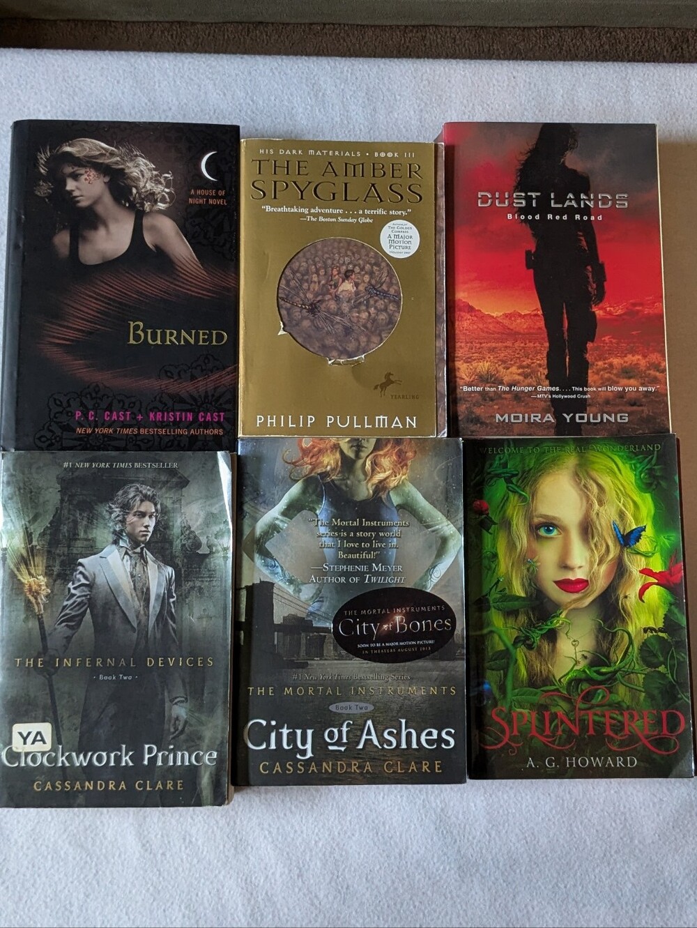 YA Fantasy SciFi Dystopian Paranormal Books Lot 6 Splinter Burner City Of Ash...